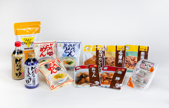 JW중외제약 JW안심푸드 제품들. JW중외제약 제공